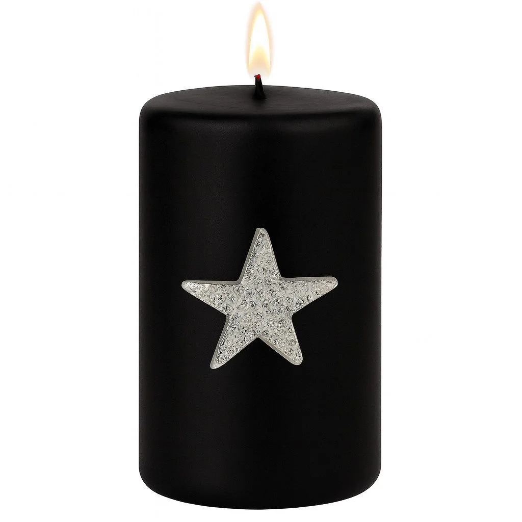 Kerzenpin „Caloge J“ – 6 cm, Silber, Handgefertigt